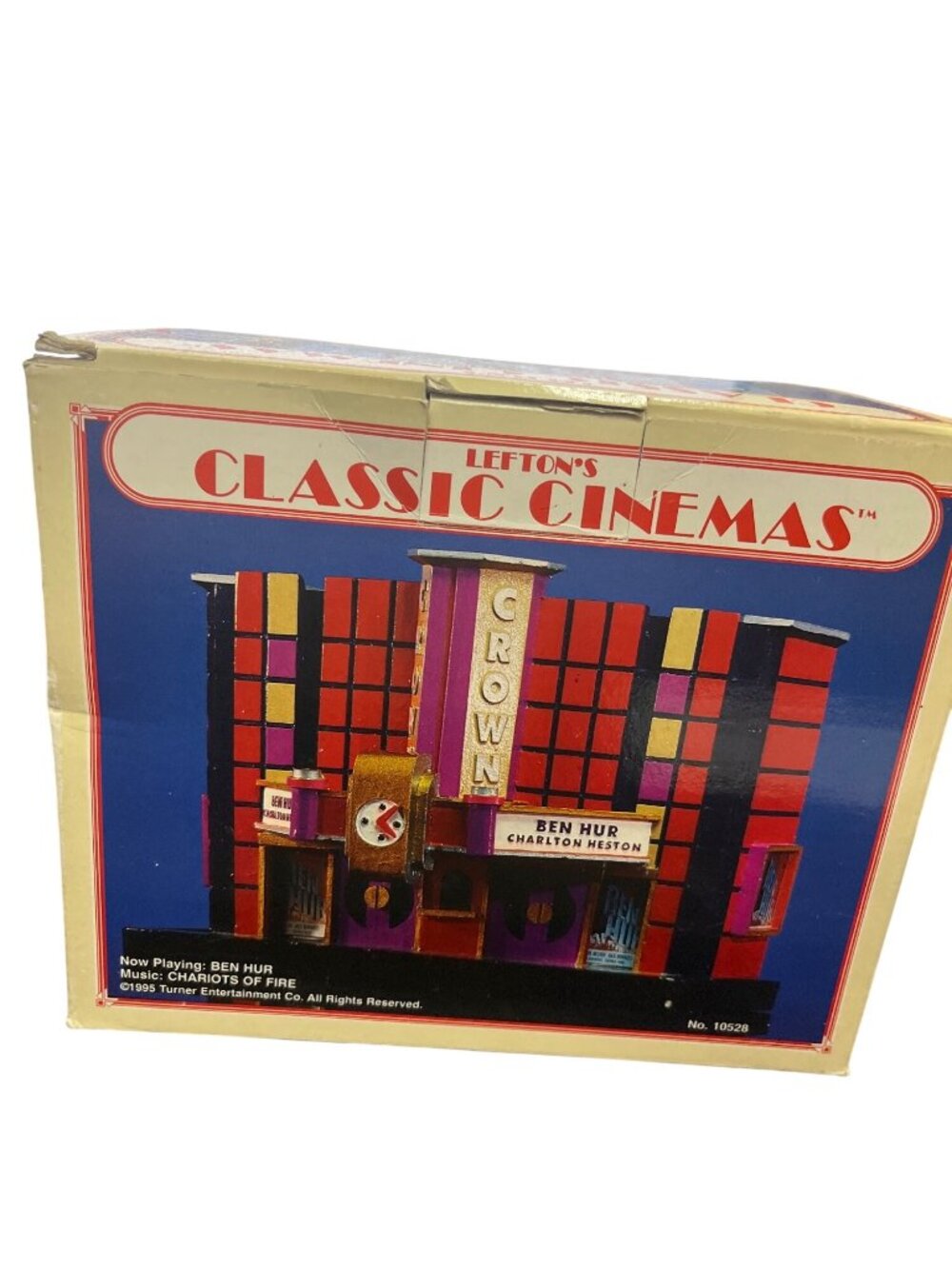 Leftons Classic Cinemas VTG Premier yellow collectible music box SKU 10,016